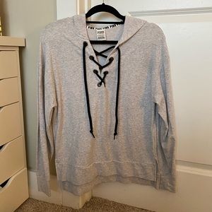 VS PINK Lace up Hoodie